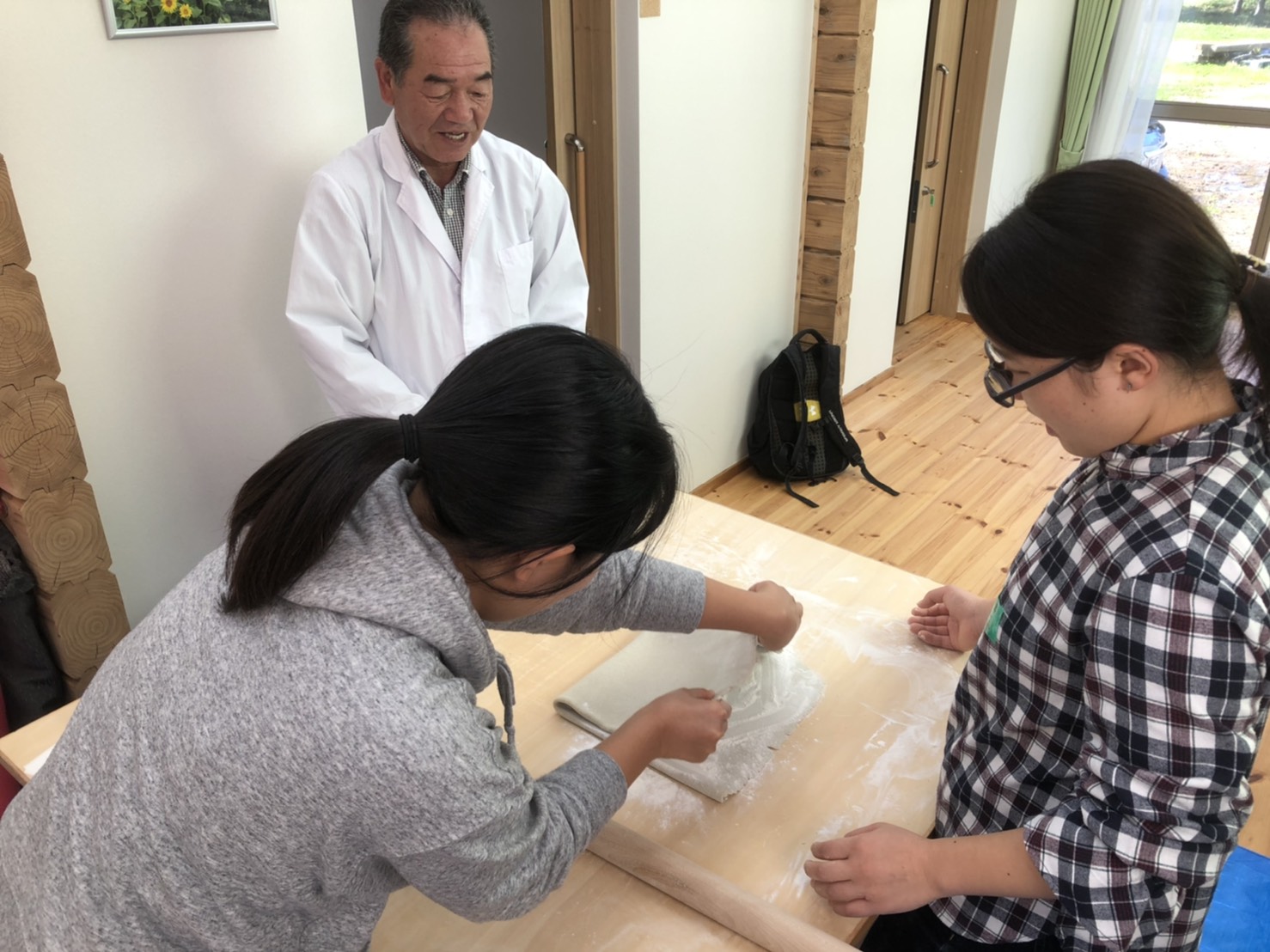 比曽のそば収穫04