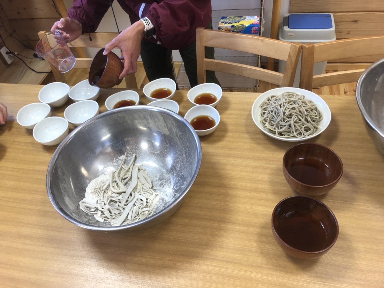 比曽のそば収穫10